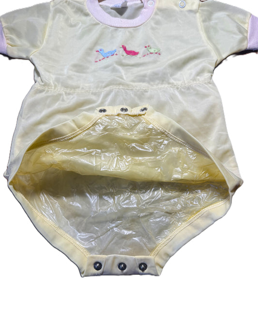 1950's Atlanta Sportswear Plastic-Lined Duck Embroidered Onesie