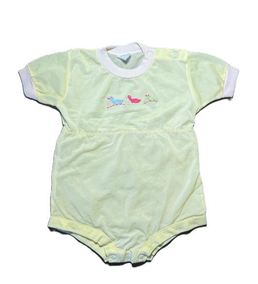 1950's Atlanta Sportswear Plastic-Lined Duck Embroidered Onesie