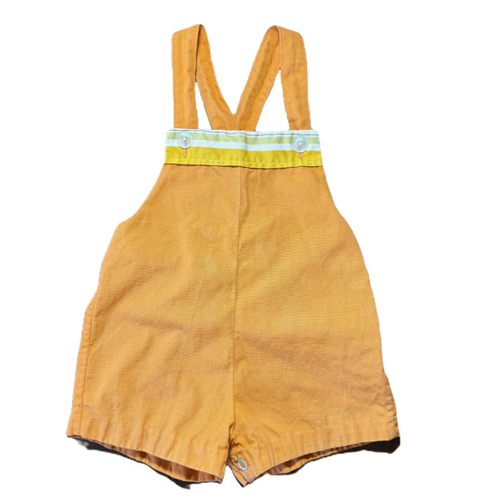 1950's "Hickory Dickory Dock " Embroidered Shortall 2 Piece